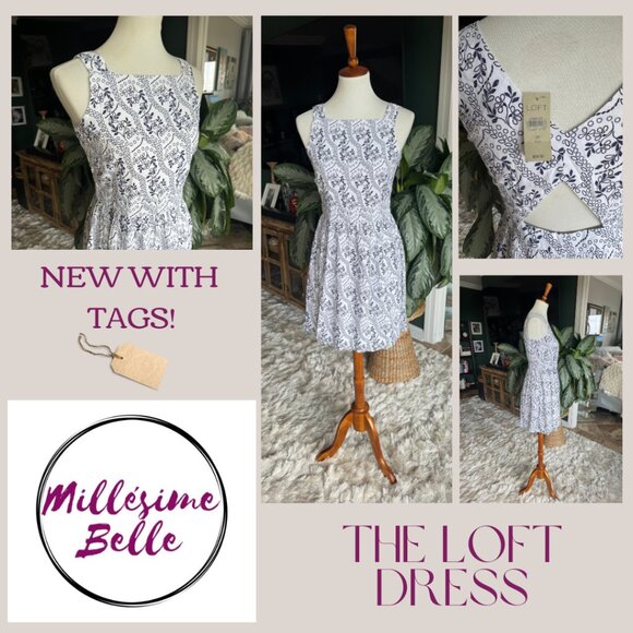 Loft Flowery Dress - Picture 2 of 7